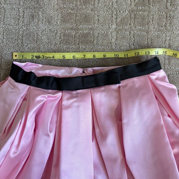 Hutch Full Pleated Bubble Mini Skirt Women's 8 (Fits 6) Bubblegum Pink Coquette - Picture 9 of 11